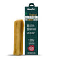 A single AyurPet Original Himalayan Yak Cheese Chew dog chew stands next to its dark green retail packaging box on a white background.