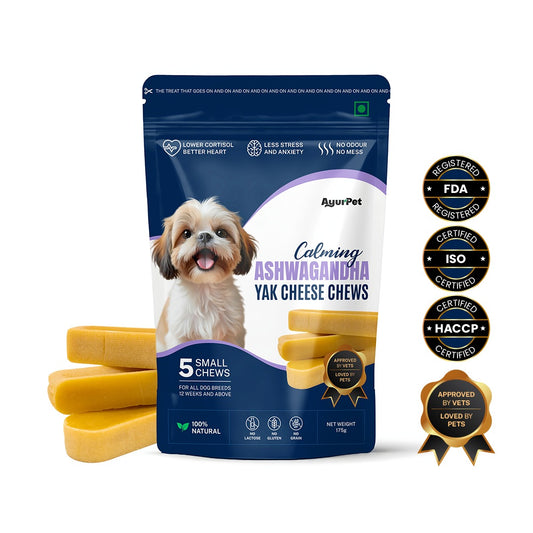 Calming Ashwagandha Yak Cheese Chews | 6-Hour Long Lasting Dental Chew